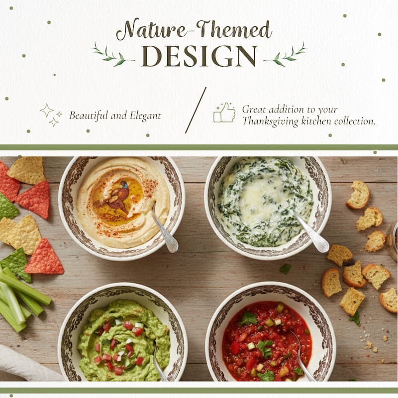 Spode Woodland Set of 4 Dip Bowls