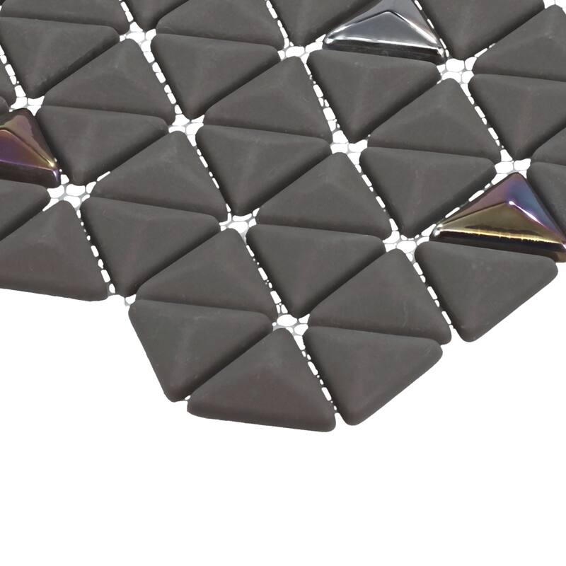 Daltile Starcastle 1" Triangle Glass Wall Mosaic (13 PC Per Carton) (11.77 SQFT Per Carton)