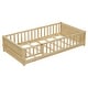 preview thumbnail 18 of 18, Twin size Floor Platform Bed with Built-in Book Storage Rack,Door
