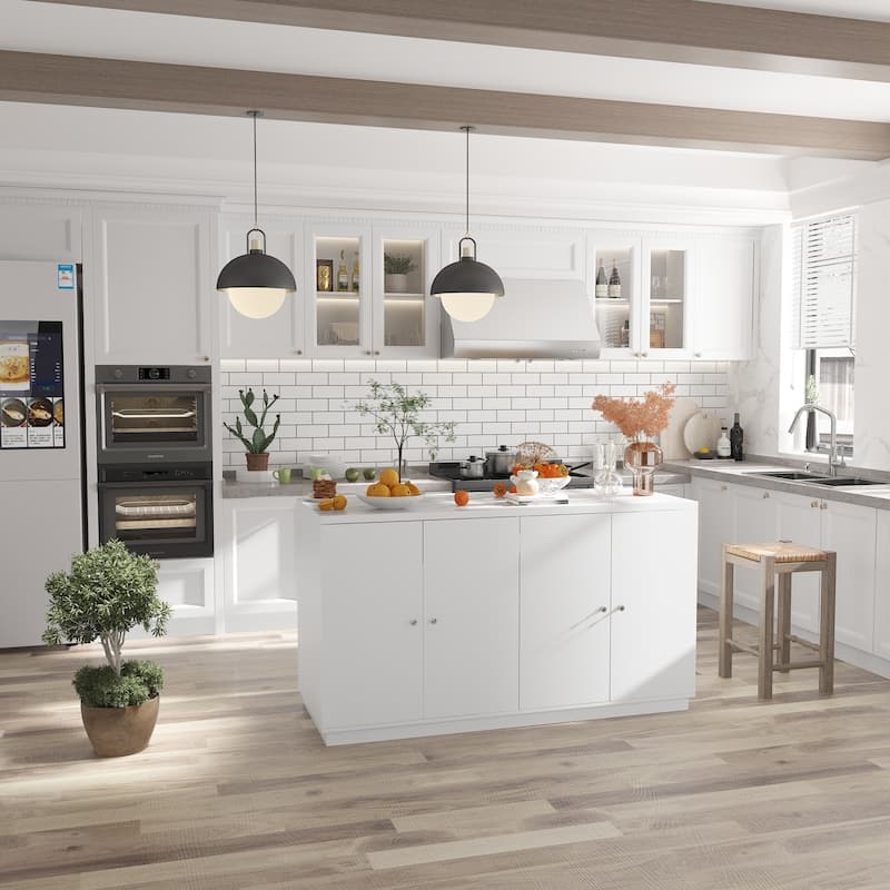 Kitchen Island Multi-Functional Sideboard for Contemporary Interiors - 63"