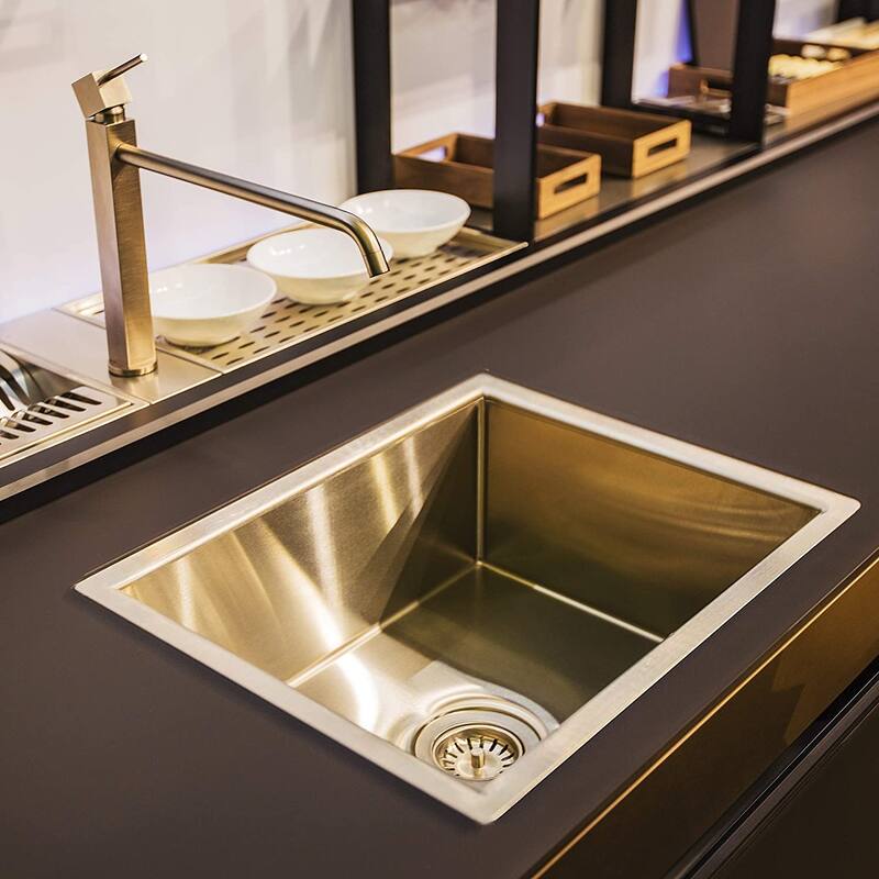 1717 17 Inch Under-mount Stainless Steel Single Bowl Kitchen Sink