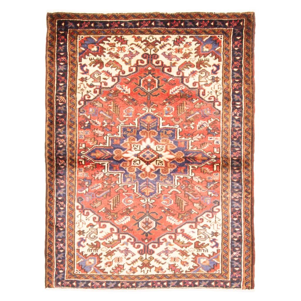 ECARPETGALLERY Hand-knotted Sarabi Red Wool Rug - 3'7 x 4'11