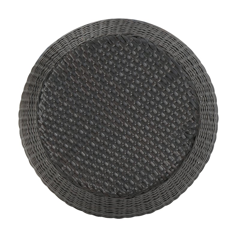 Pierce Outdoor 3-Piece Wicker Stacking Chair Chat Set by Christopher Knight Home