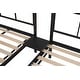 preview thumbnail 13 of 18, Black Twin Size Steel Triple Bunk Bed with Vent Board, Sturdy Metal Frame, Noise-Free Wood Slats, Separatable into three beds