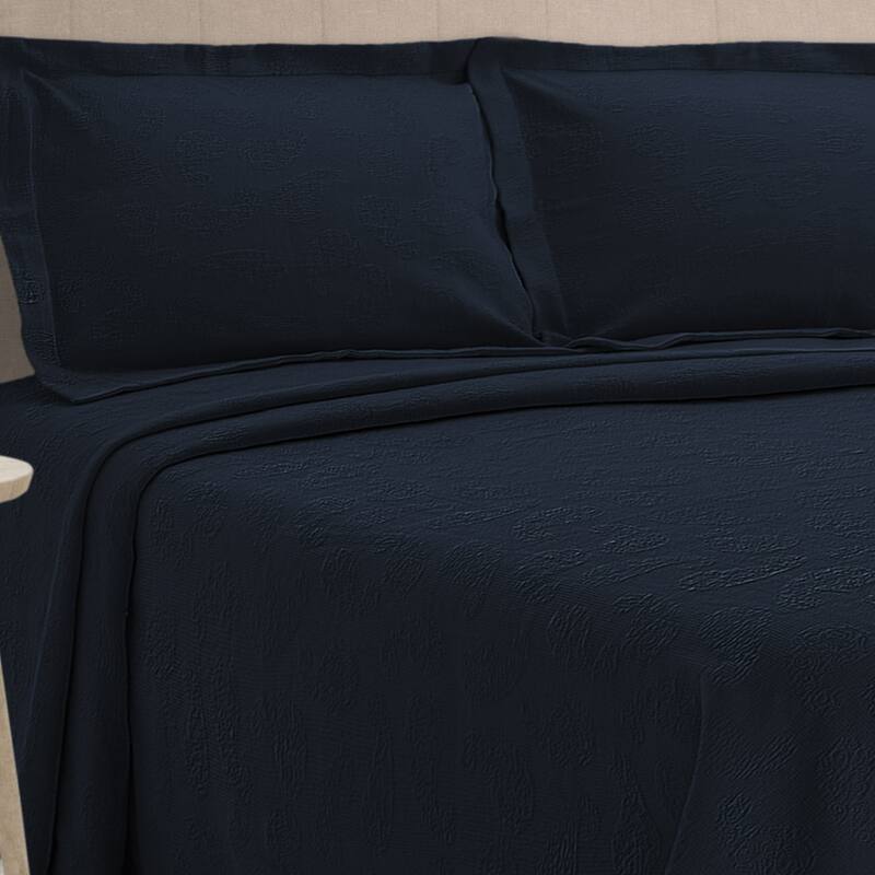 Superior Paisley Cotton Decorative Bedspread Set