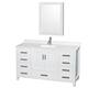 Option White / Giotto Quartz Top / Brushed Chrome