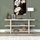 preview thumbnail 10 of 22, Acosta 64'' Wide Rectangular Console Table Alder White