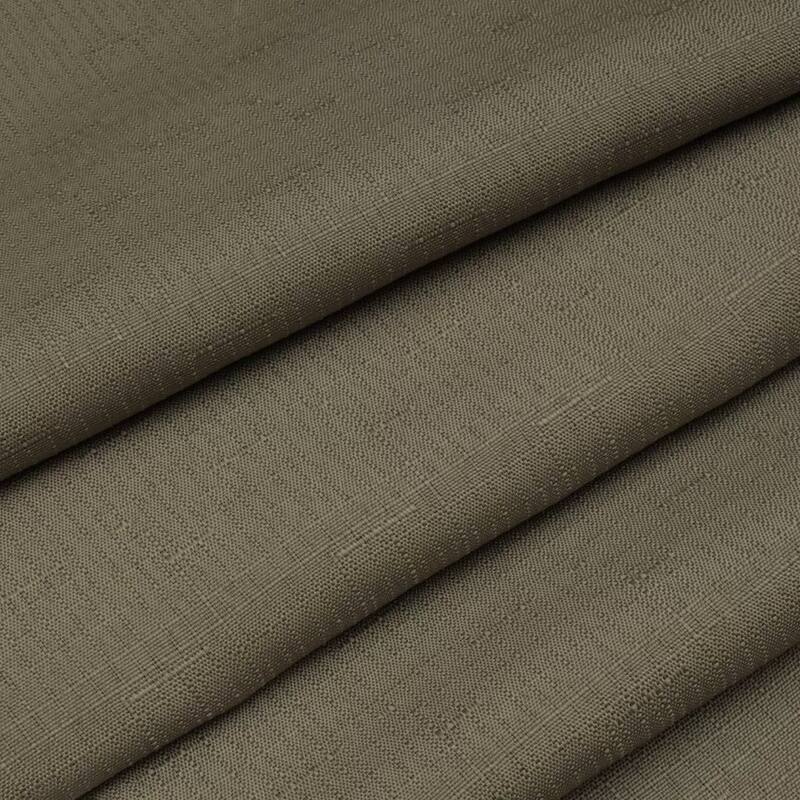 No Hook Slub Linen Texture Shower Curtain with PEVA Snap-in Liner