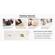preview thumbnail 20 of 56, 110.24" Extendable Rectangular Sintered Stone Double Pedestal Dining Table Seat 8-12