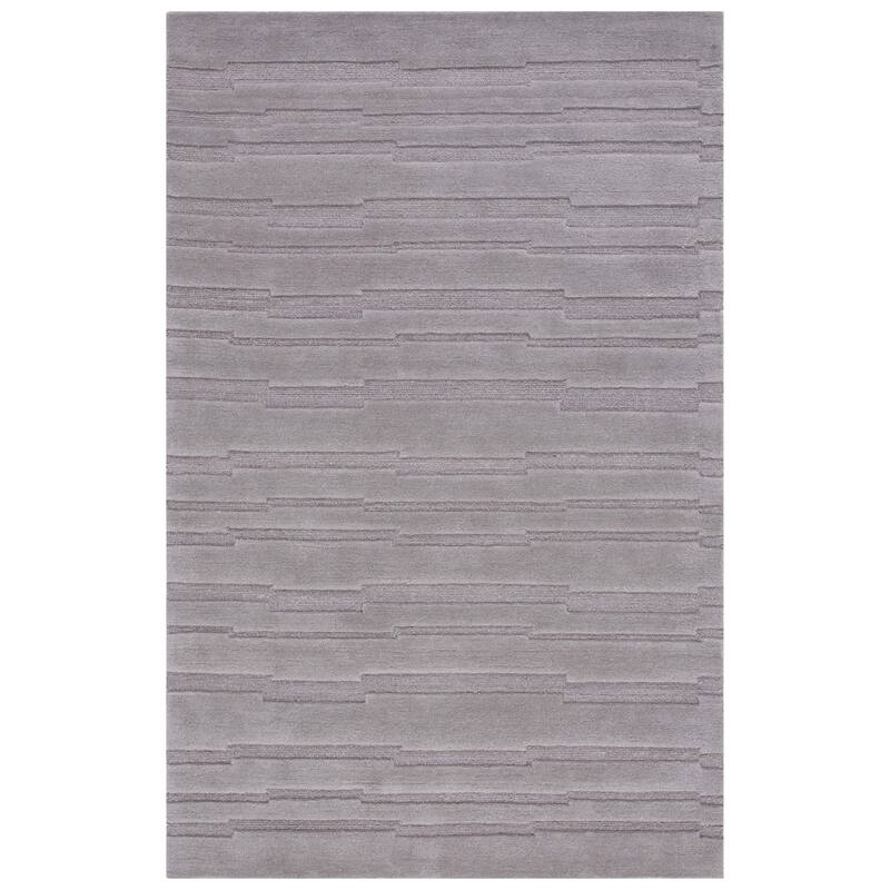 SAFAVIEH Handmade Chatham Rafah Modern Wool Rug - 4' x 6' - Grey