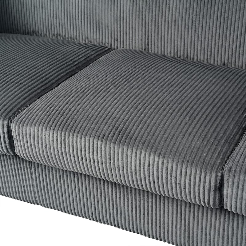 Christopher Knight Home- Dillan Polyester 80-Inch 3 Seater Sofa