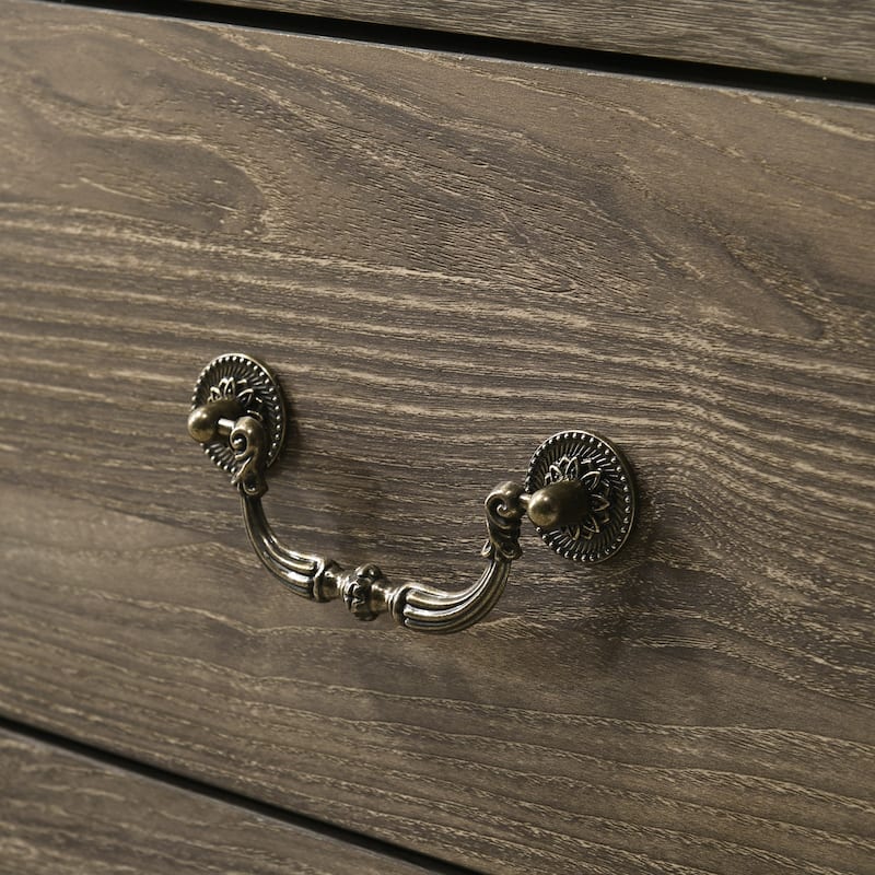 247 Shop At Home Marie 2-Drawer Set of 2 Nightstands with Open Storage Shelf