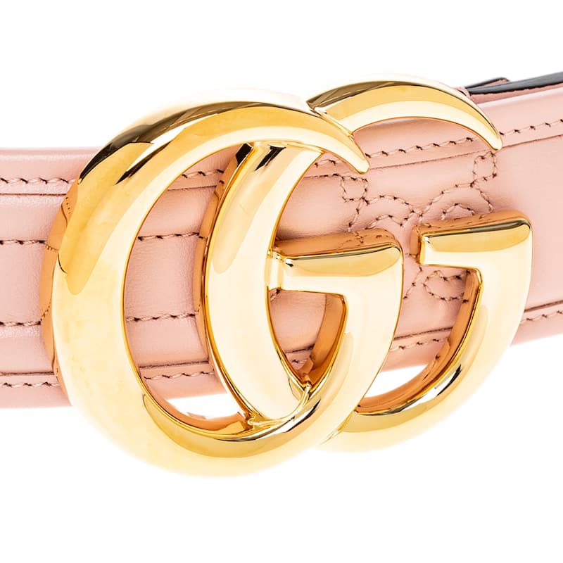 Gucci GG Marmont Matelasse Wide Belt