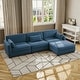 preview thumbnail 94 of 147, Corduroy Upholstered Modular Sectional Sofa for Living Room