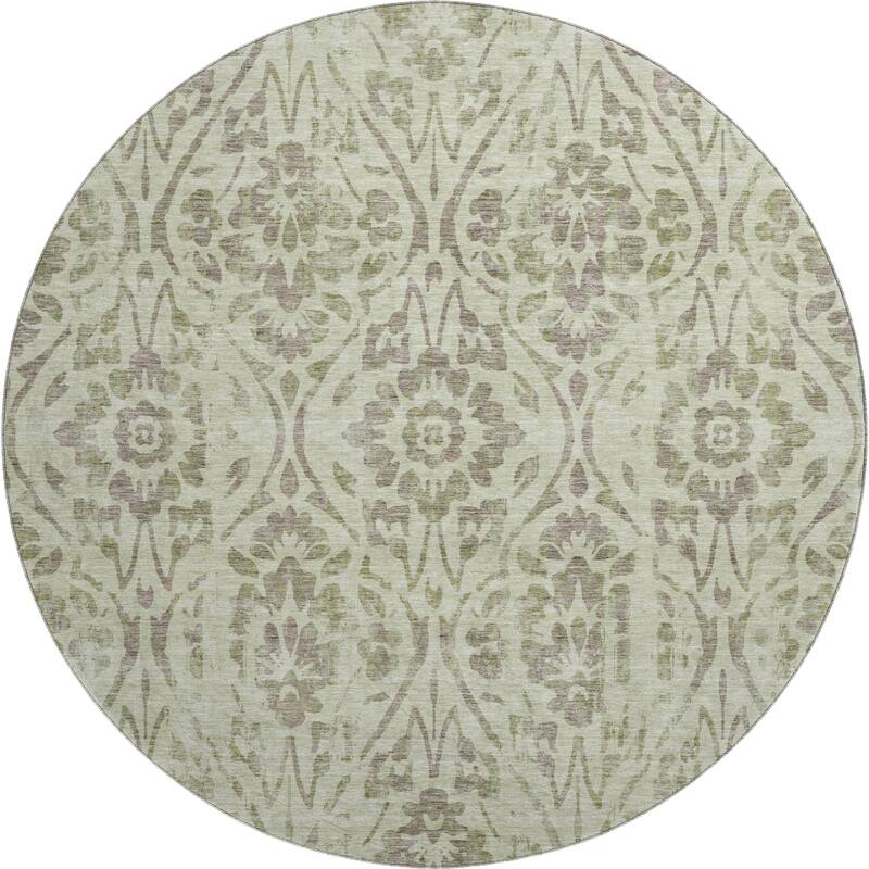 Premium Washable Super Soft Floral Damask Mayfield Rug
