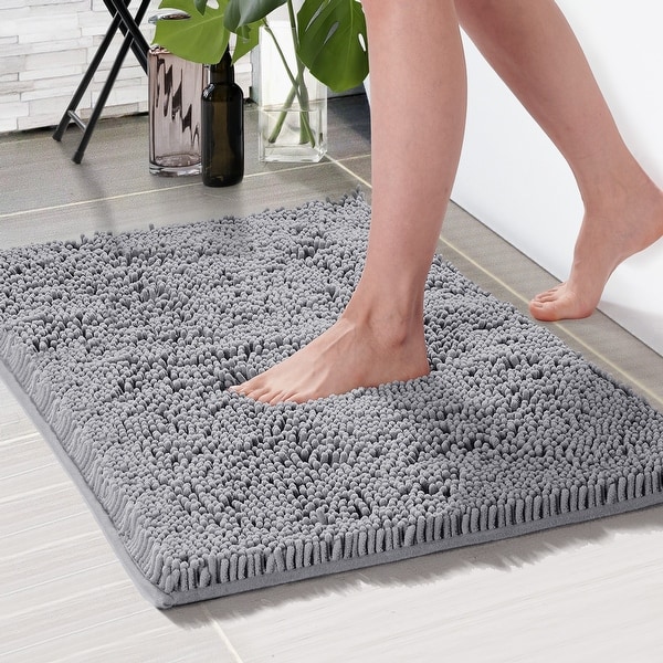 2pc Heiq Antimicrobial Memory Foam Bath Rug Set Light Gray - Truly