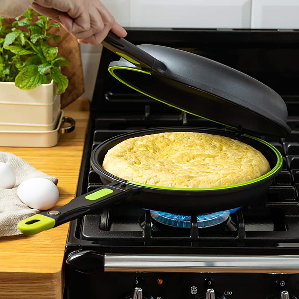 BRA Foodie 9.5" Cast Aluminum Double Sided Non-Stick Pan