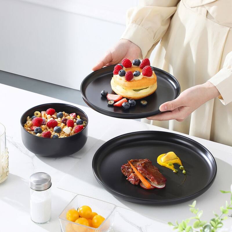 MALACASA LUNA 12-piece Porcelain Dinnerware Set (Service for 4)