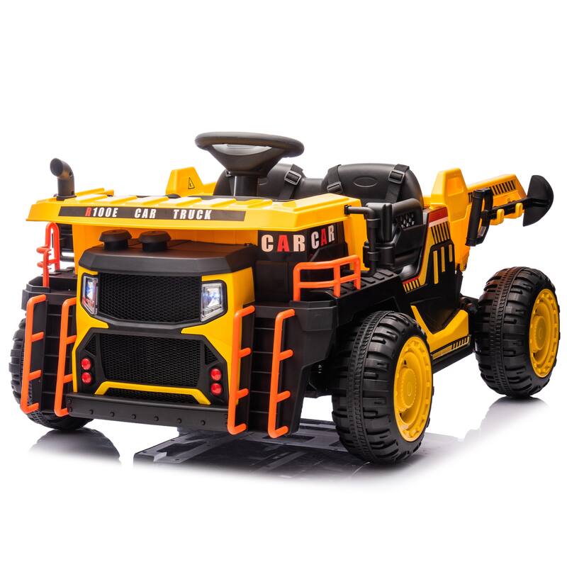24V Two-Seater Kids Ride-On Electric Car with 400W Motor, Electric Rear Dump, Bluetooth, MP3, Remote Control 鈥?For Kids 3+