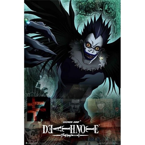 Posters Anime Death Note Intrigued by its appearance, light reads the first few sentences. posters anime death note
