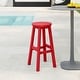 preview thumbnail 38 of 97, Laguna Hdpe All Weather Outdoor Patio 29" Round Bar Stool