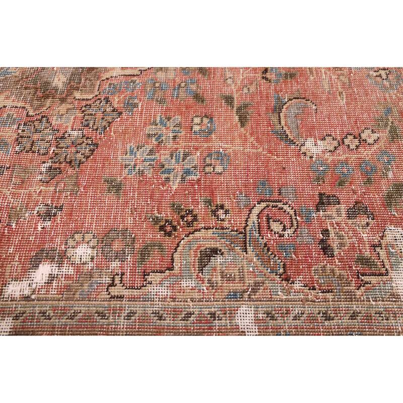 ECARPETGALLERY Hand-knotted Antalya Vintage Dark Copper Wool Rug - 6'5 x 9'4