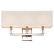 preview thumbnail 1 of 0, Dixon 3 Light Polished Nickel Bathroom Vanity - 21'' W x 11.25'' H x 6'' D - 21'' W x 11.25'' H x 6'' D