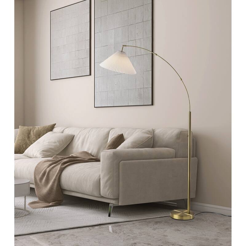 Delaney Arc Lamp - Antique Brass