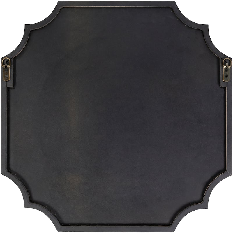 Livabliss Lannie Gold Scalloped Wall Mirror - 24"H x 24"W