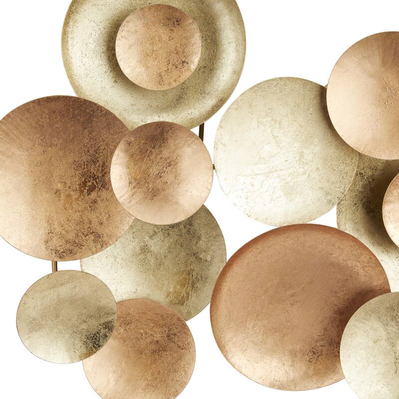 Metal Plate Home Wall Decor - Bronze - CosmoLiving by Cosmopolitan