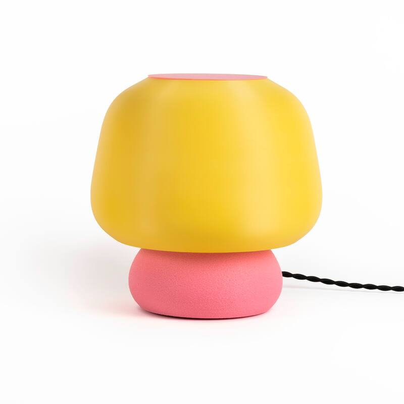 Mushroom 10" Dimmable LED Table Lamp, 3D Printed PLA, By JONATHAN Y