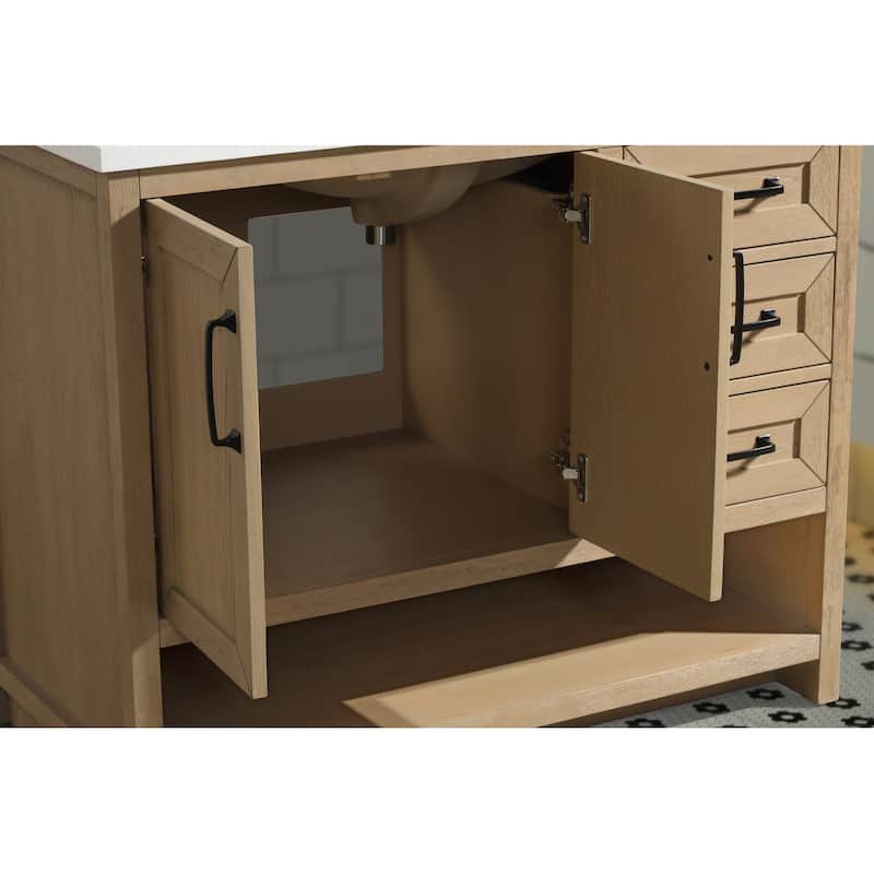 Ari Bath Venice 42" Bathroom Vanity Oak Gray Finish