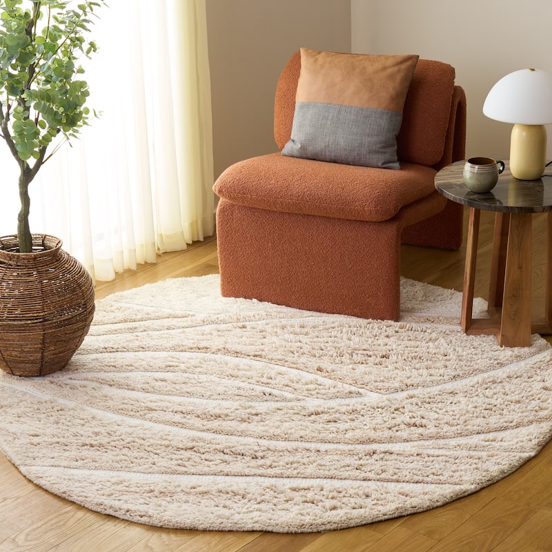SAFAVIEH Handmade Casablanca Shag Harue Wool Rug