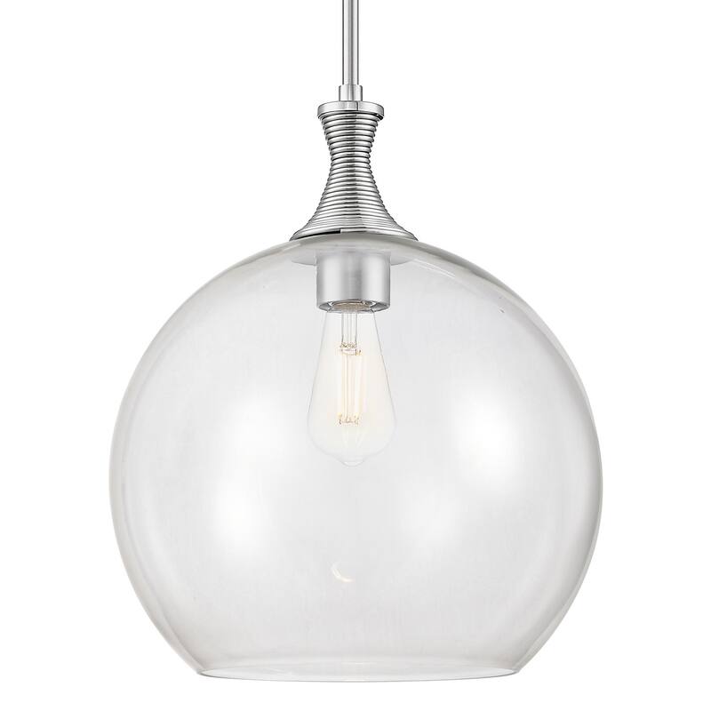 Innovations Lighting 415-1S-G122-14 Astor 14" Wide Pendant with Clear - Satin Nickel