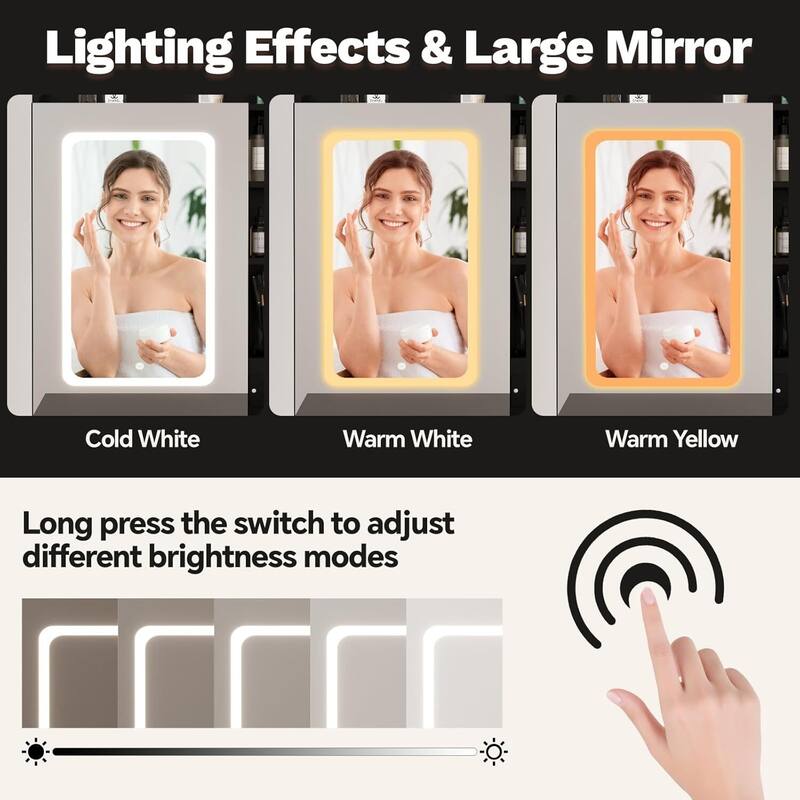 2 Drawer Makeup Vanity Desk Set with Power Outlet, USB Ports, Stool