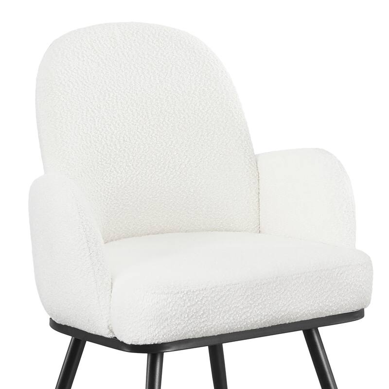 Fabric Upholstered Dining Chairs Set of 2/4 with Arms - 34.8"H x 23.2"W x 22.8"D