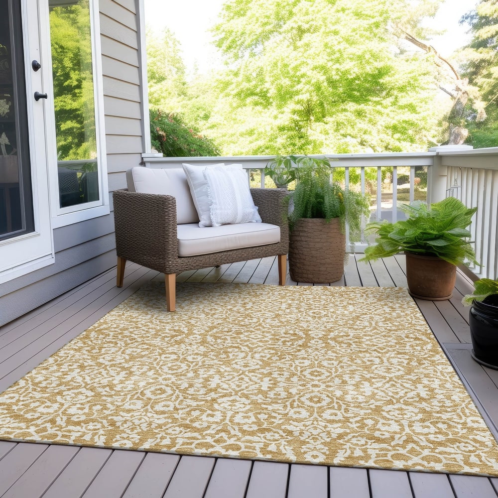 Machine Washable Indoor/ Outdoor Chantille Traditional Farmhouse Rug