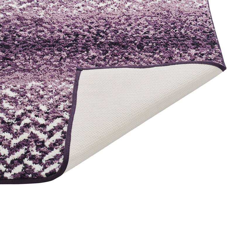 Better Trends 100% Micro Polyester 4&5 Pc Bathroom Rug Set-Casablanca Collection with Chevron Pattern, Machine Washable Bath Mat