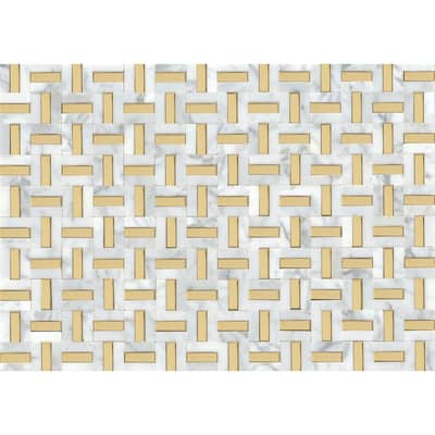 Emser Tile Link - 12" x 17" Square Pinwheel Mosaic Wall Tile - Honed