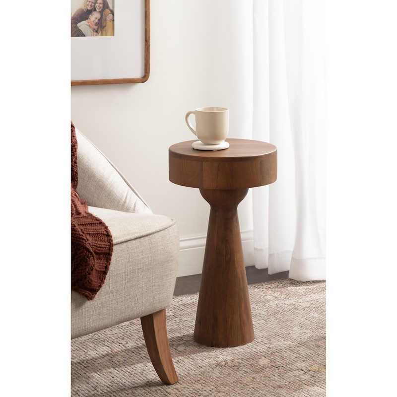 Kate and Laurel Solbrett Wood Drink Table