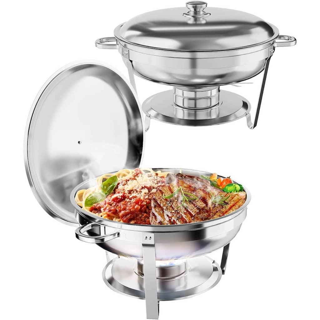 5QT Chafing Dish Buffet, Warmers Food Servers Sets
