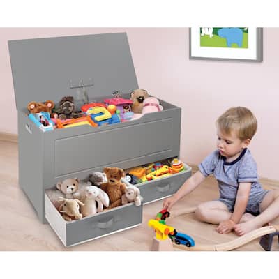 Taylor & Olive Verbena Toy and Storage Box with Two Baskets