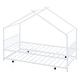 preview thumbnail 43 of 45, Metal Adorable House Twin Size House Bed with Twin Size Trundle Bed,Kids and Baby