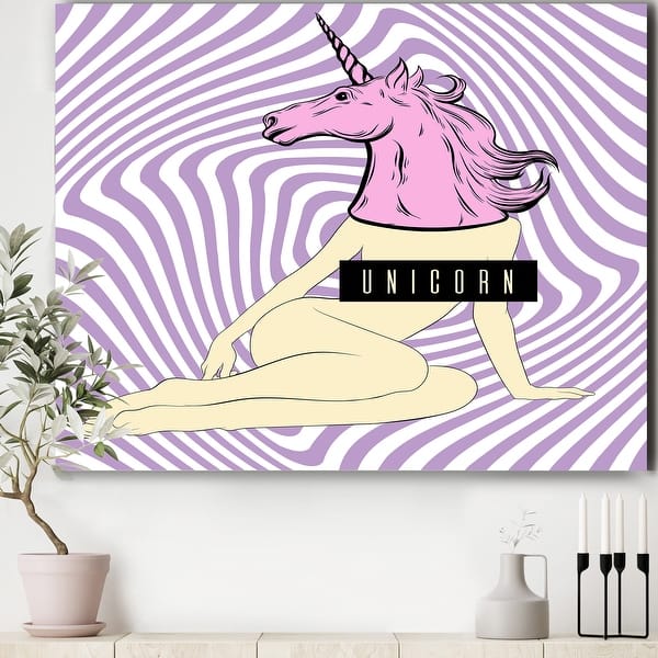 Weightlifting Unicorn fitness gift idea gym weight Art Print by