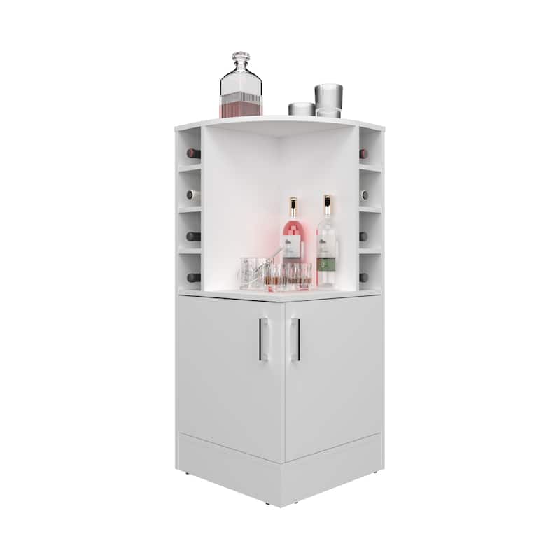 Bar Cabinet, 2 Doors, 8 Wine Bottle Compartments