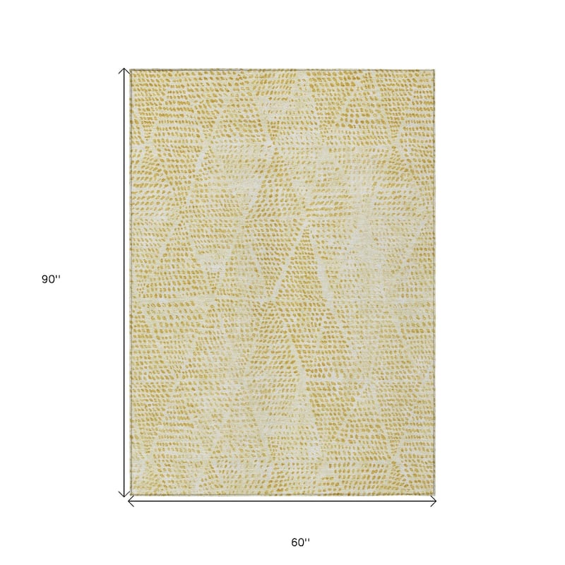 HomeRoots Geometric Transitional Rectangle Outdoor Rug