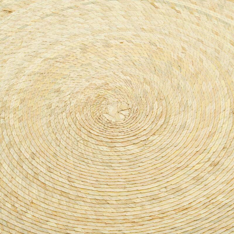 Novica Handmade Single Braided Circles Palm Fiber Floor Mat - 9'3" x 12'3"