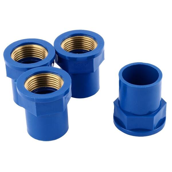 Shop Kitchen Garden Plastic Water Pipe Hose Joint Fitting Adaptor Connector Blue 4pcs On Sale Overstock 28783628