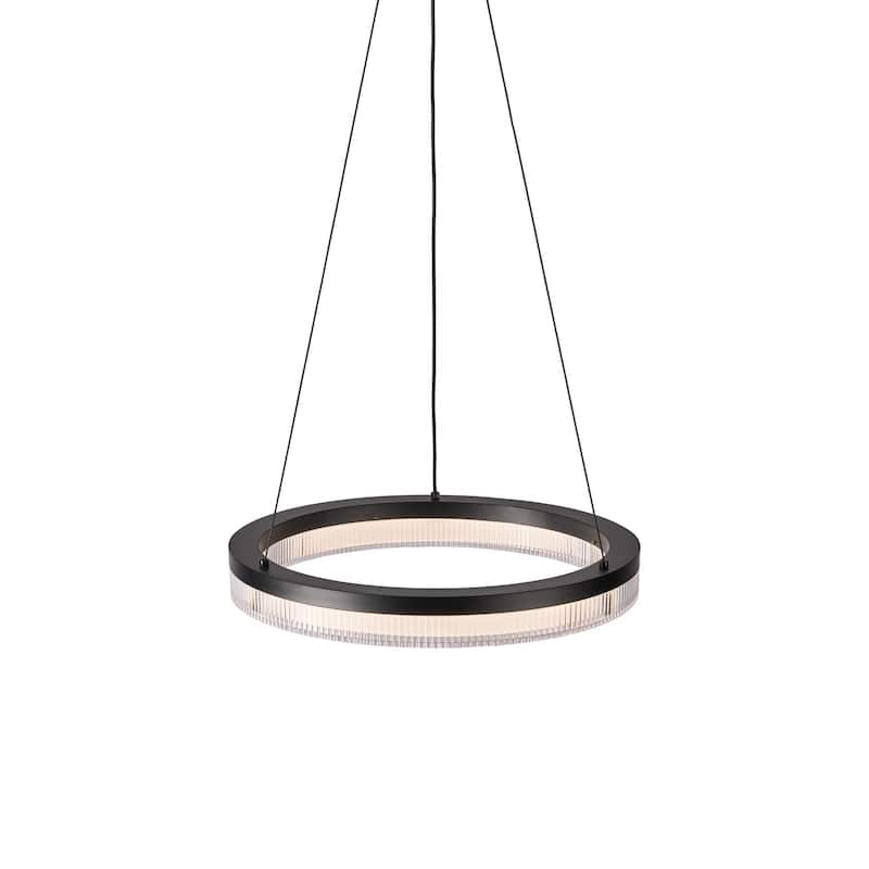 Artcraft Ari Integrated LED Pendant - Black Finish