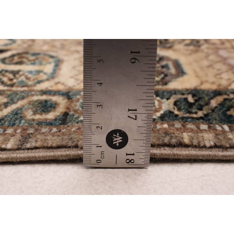 ECARPETGALLERY Hand-knotted Aryana Taupe Wool Rug - 2'8 x 8'4